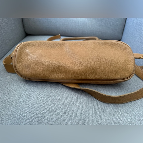 Longchamp Vintage Au Sultan Camel Leather Crossbody Bag Made in France - Picture 10 of 15